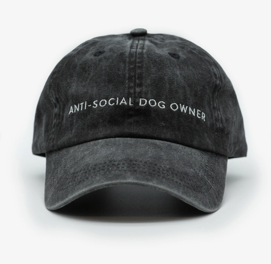 Svart Jeanskeps - Anti-Social Dog Owner