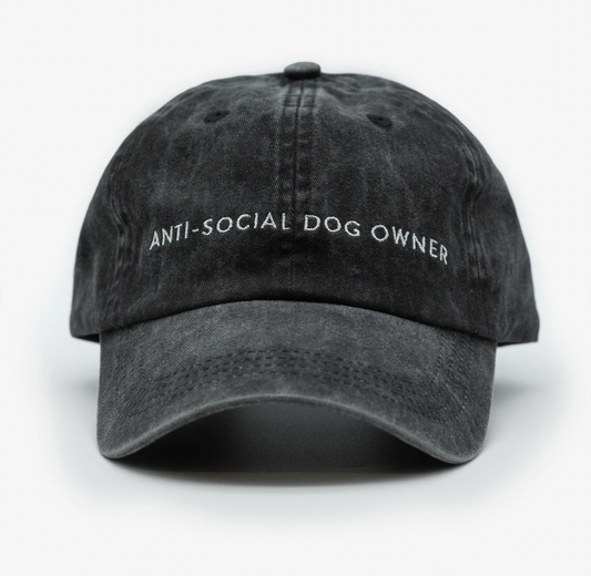 Svart Jeanskeps - Anti-Social Dog Owner