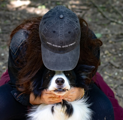 Svart Jeanskeps - Anti-Social Dog Owner