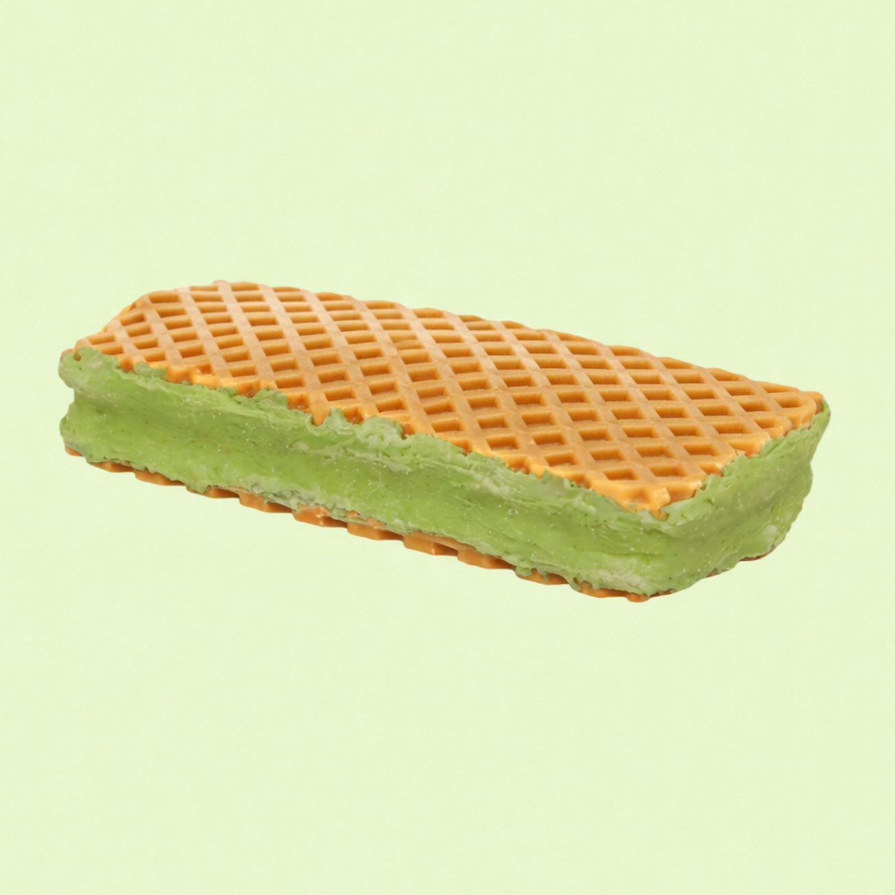 Waffle Ice Cream Sötpotatis & Broccoli – tugg för hund formad som glasstrut