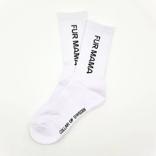 Vita Tubsockor- FUR MAMA